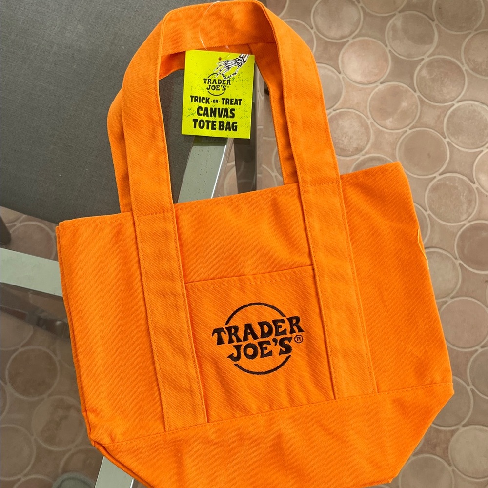 Trader Joe's Orange Canvas Mini Bag